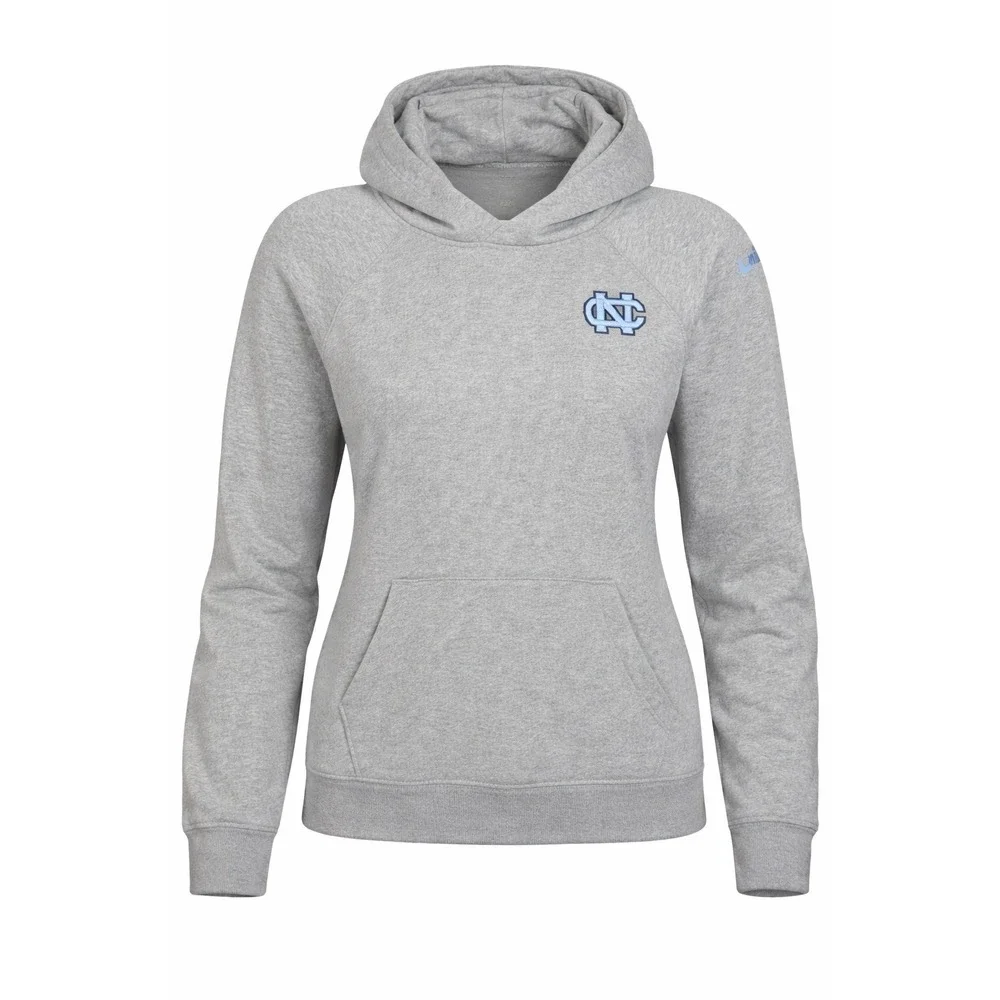 Nike Hoodie Womens XXL Gray‎ UNC North Carolina Pullover Sweatshirt Logo